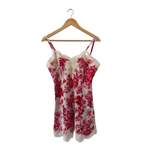 Vintage Gold Label Victoria's Secret Floral Print Slip Dress M - Picture 3 of 6